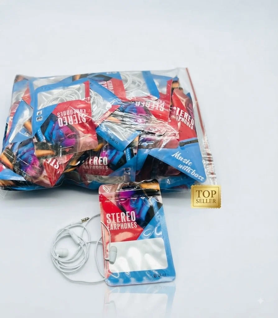 Stereo Earphones with 3.5mm Jack & Clear Bass (Hot Sell Bulk Pack) - image 2