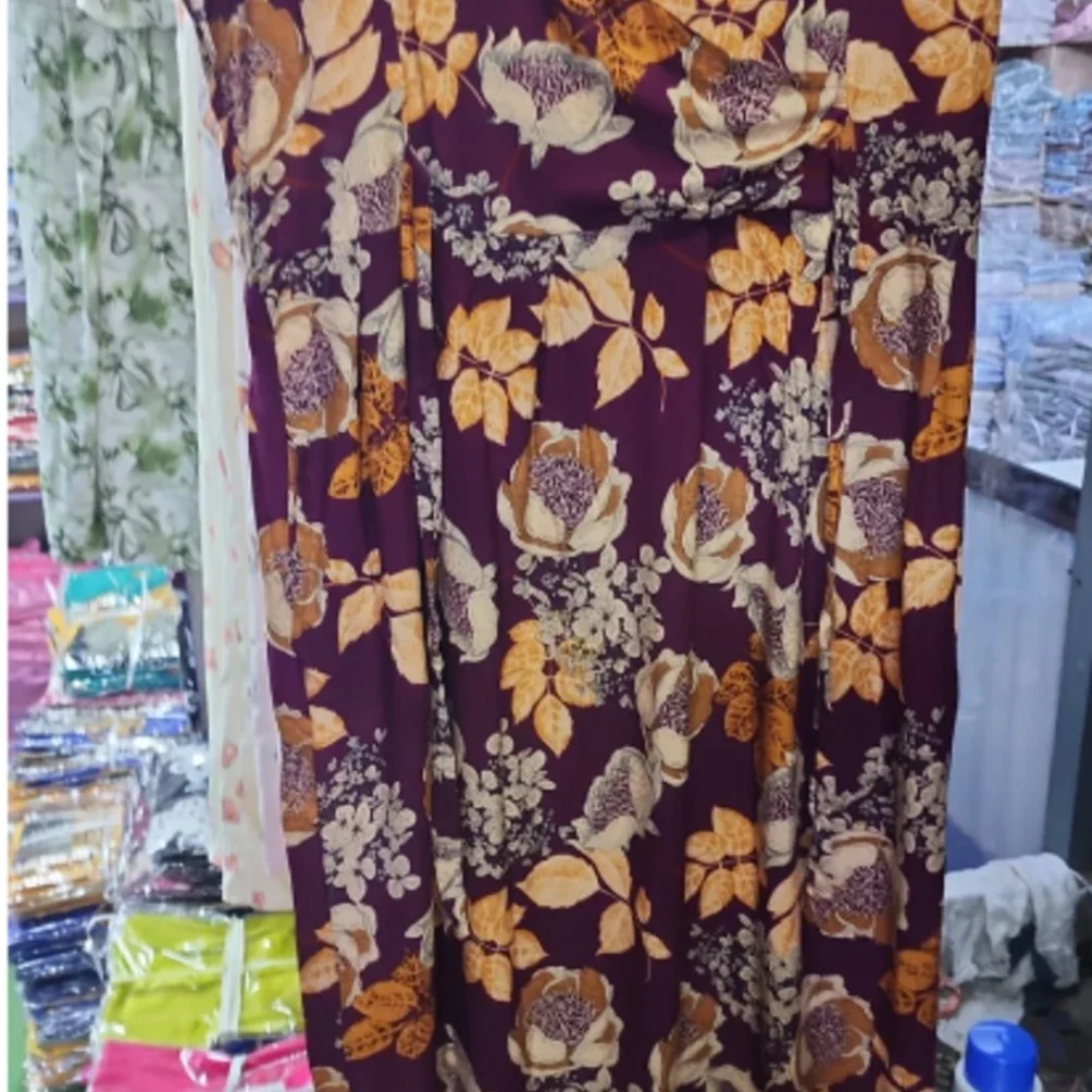 Elegant Vintage-Inspired Floral Print Sleeveless Maxi Gown - Deep Eggplant/Purple - image 2