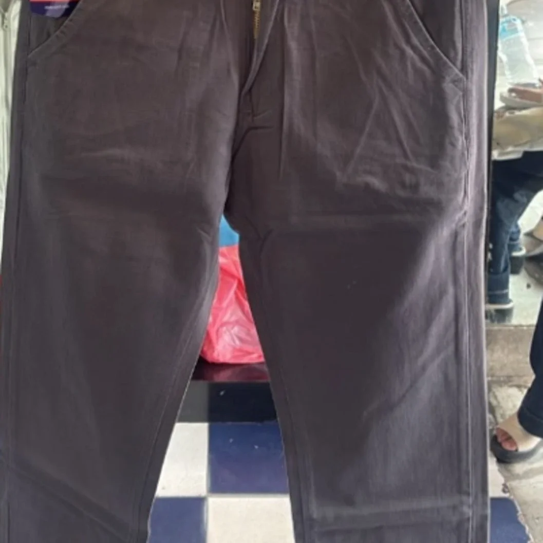 Spirit Men's Dark Grey Slim-Fit Casual Chino Trousers - image 3