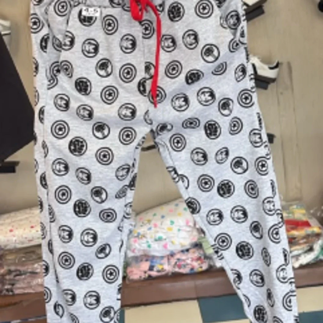 Toddler kids' Grey Comic Circle Print Jogger Pajama Pants - image 2
