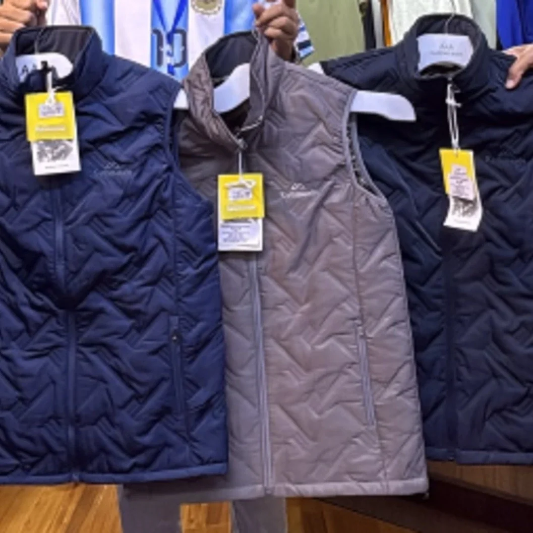 Quilted Sleeveless Vests – Navy, Gray & Black Jacket - image 2