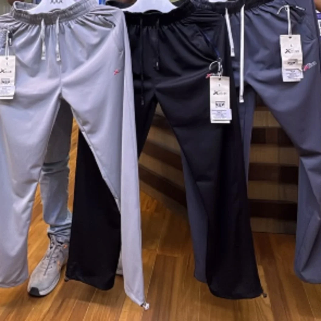 X-zion Black Athletic Joggers with Adjustable Drawcords - image 3