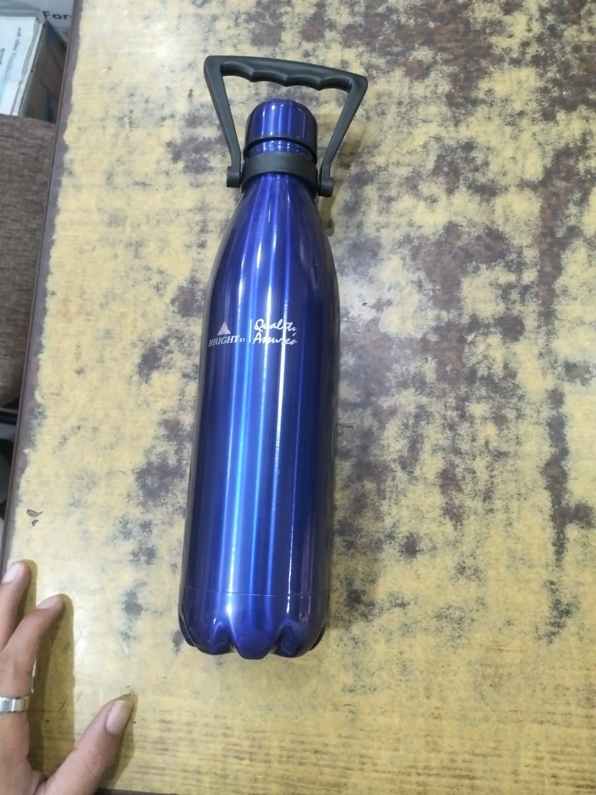 Stainless Steel Water Bottle with Carry Handle - image 2