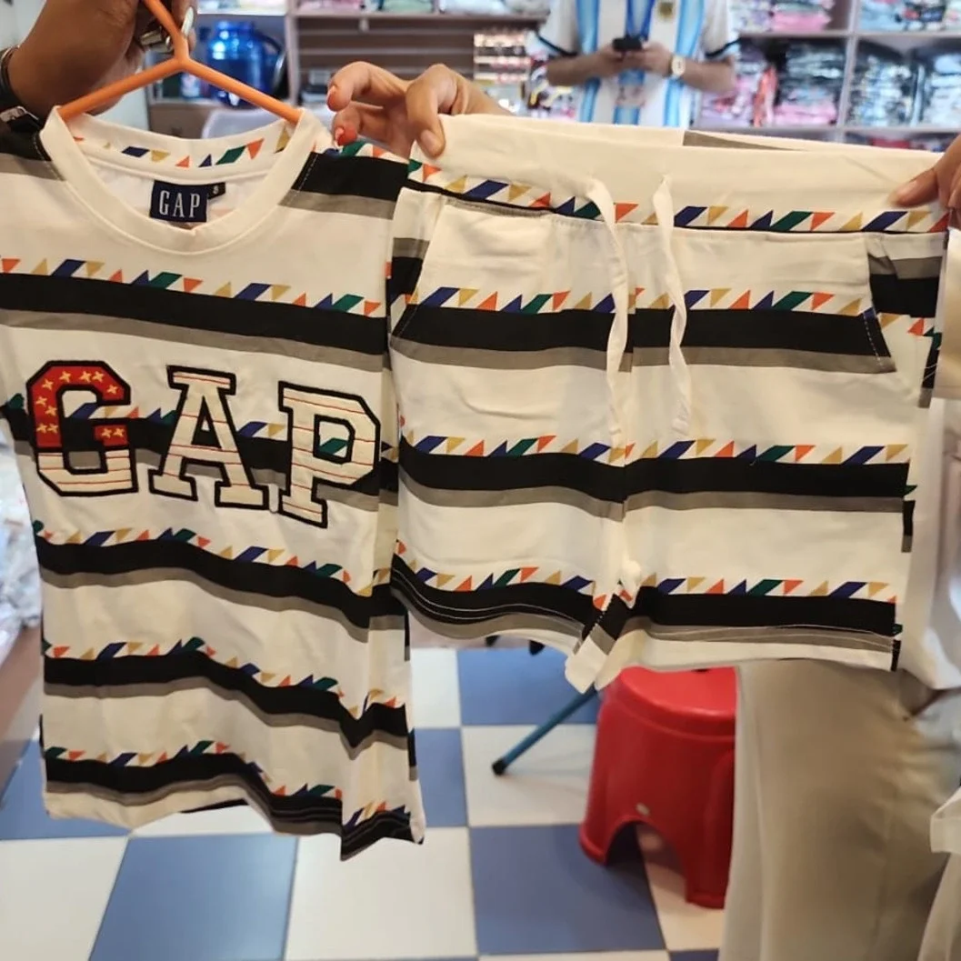 Gap Kids Two-Piece Matching Striped T-Shirt and Shorts Set - image 2