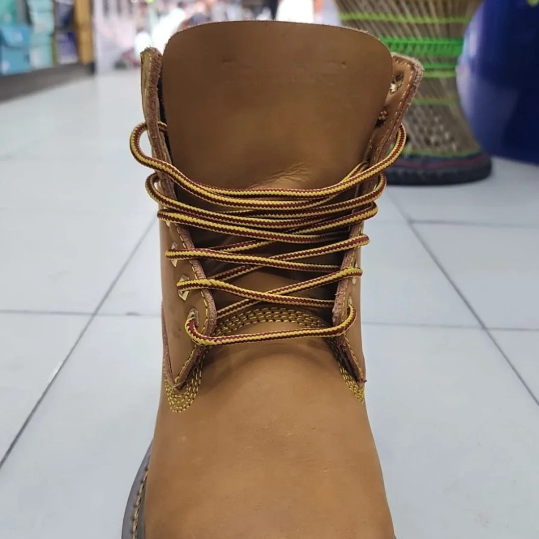  genuine leatgeer made in nepal ..Premium Men's Nubuck Leather Ankle Boots – Lace-Up Casual, Outdoor & Work Boots (Tan) - image 2