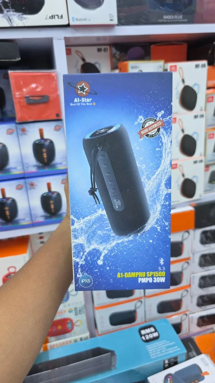A1-Star A1-DAMPHU SP1500 30W Portable Bluetooth Speaker with IPX5 Waterproof Rating & Bluetooth 5.3 - image 4