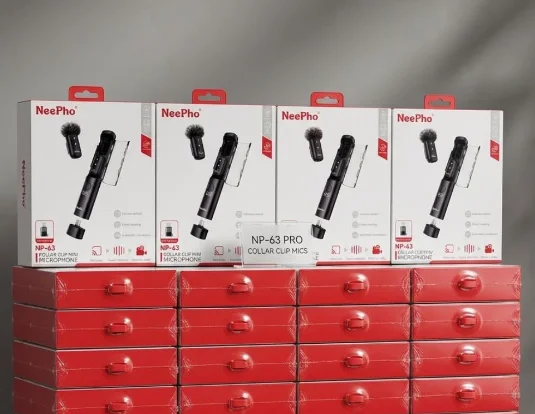 NeePho NP-63 Pro Collar Clip Mini Wireless Microphone for Smartphones & Cameras - image 2
