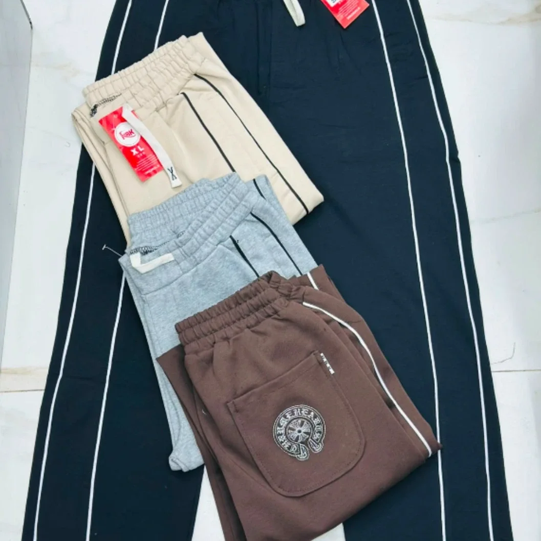 Casual Contrast-Piping Drawstring Sweatpants (Multi-Color Pack) - image 2
