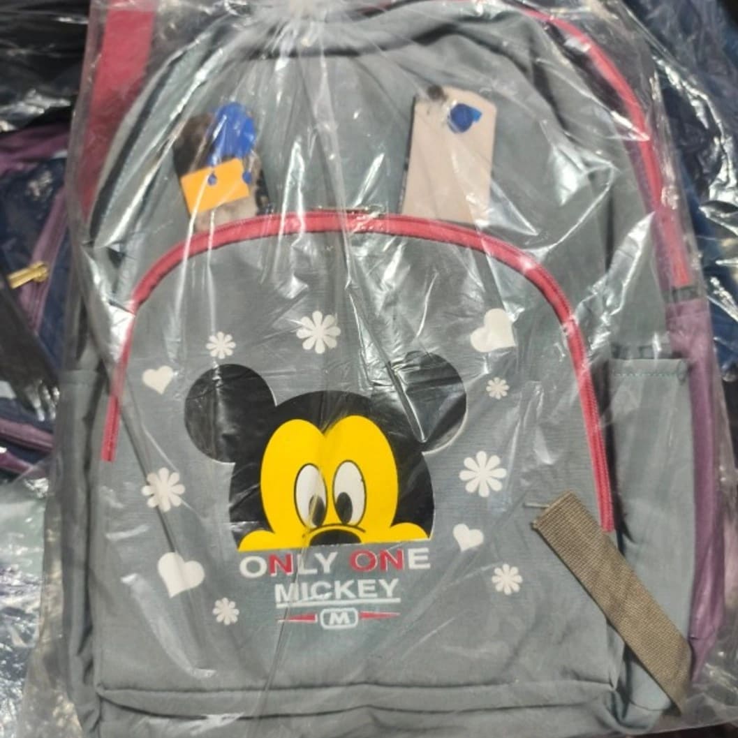  Dual-Compartment Character Backpack with Red Accents - image 3