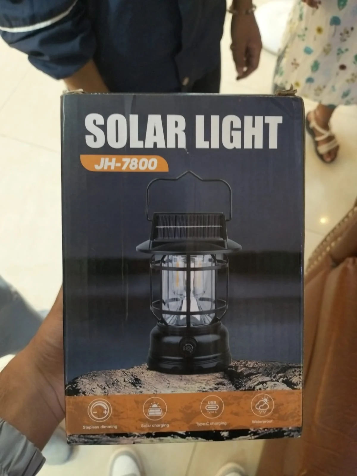 JH-7800 Rechargeable Solar Lantern Light - image 2