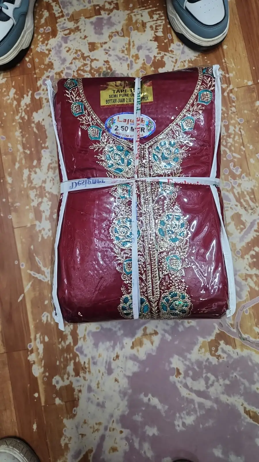 Lajwab Suits  - Pure Jaam Cotton Unstitched Salwar Kameez Suit - image 4