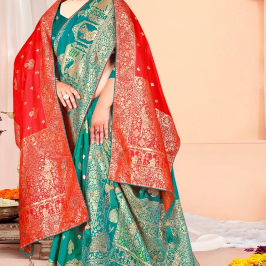 Wholesale Premium Banarasi Silk Saree Collection for Women | Traditional Zari Woven Designer Saree with Rich Pallu | Wedding & Festive Wear - image 2