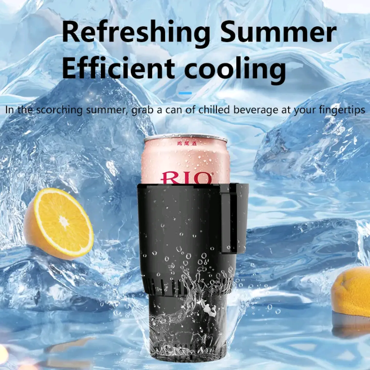 Smart Cooling & Heating Car Cup Holder | 2-in-1 Temperature Control | Portable Auto Cup Warmer & Cooler for Car | USB Powered - image 4