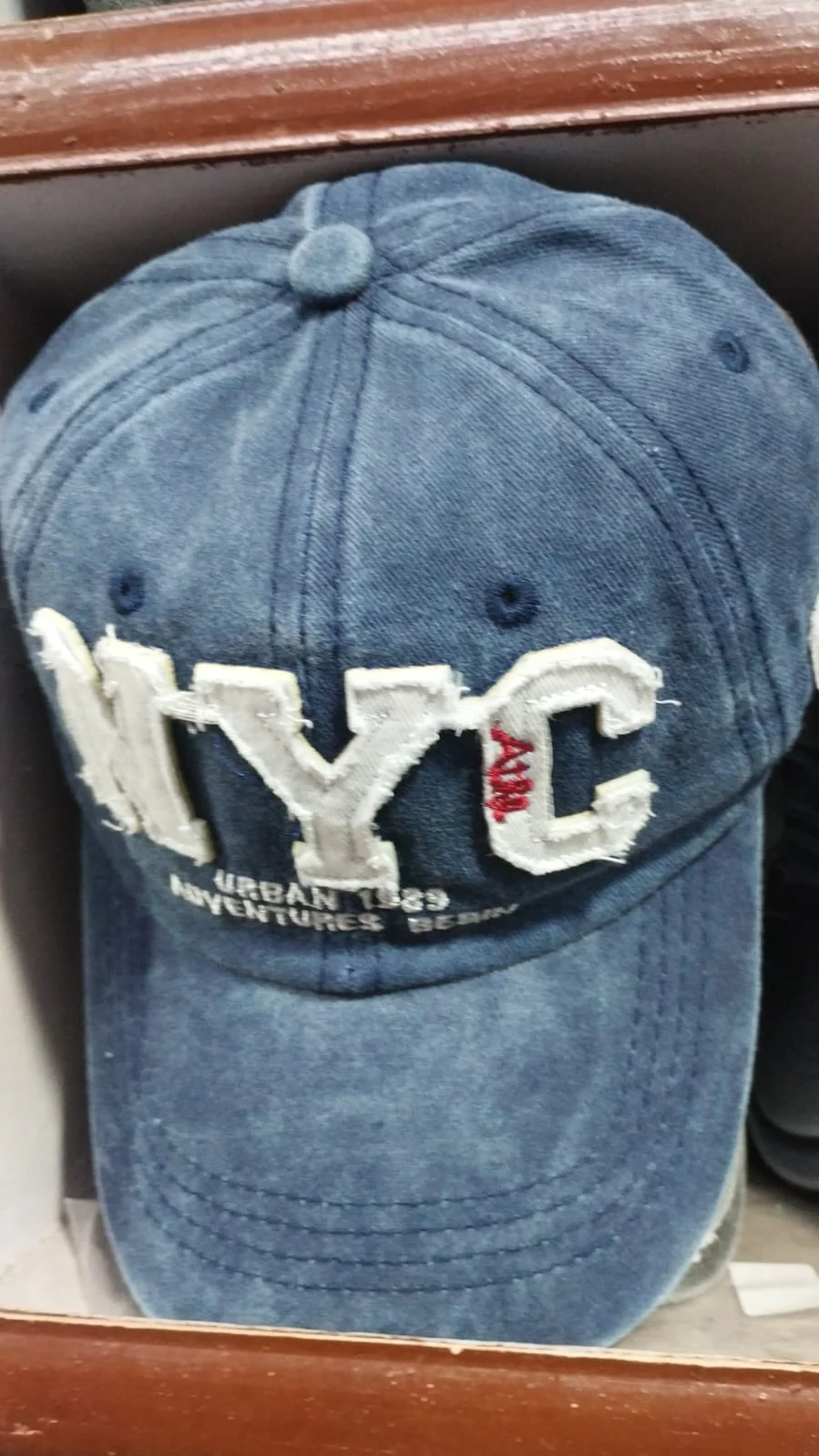 Retro Washed Cotton NYC Baseball Cap – Distressed Urban Letter Embroidery Hat - image 2