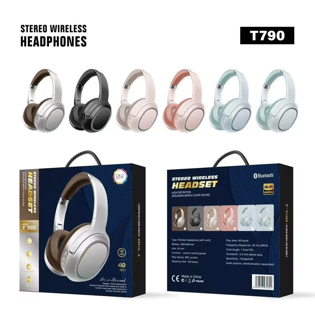 T790 High-Definition Stereo Wireless Over-Ear Headphones - image 2