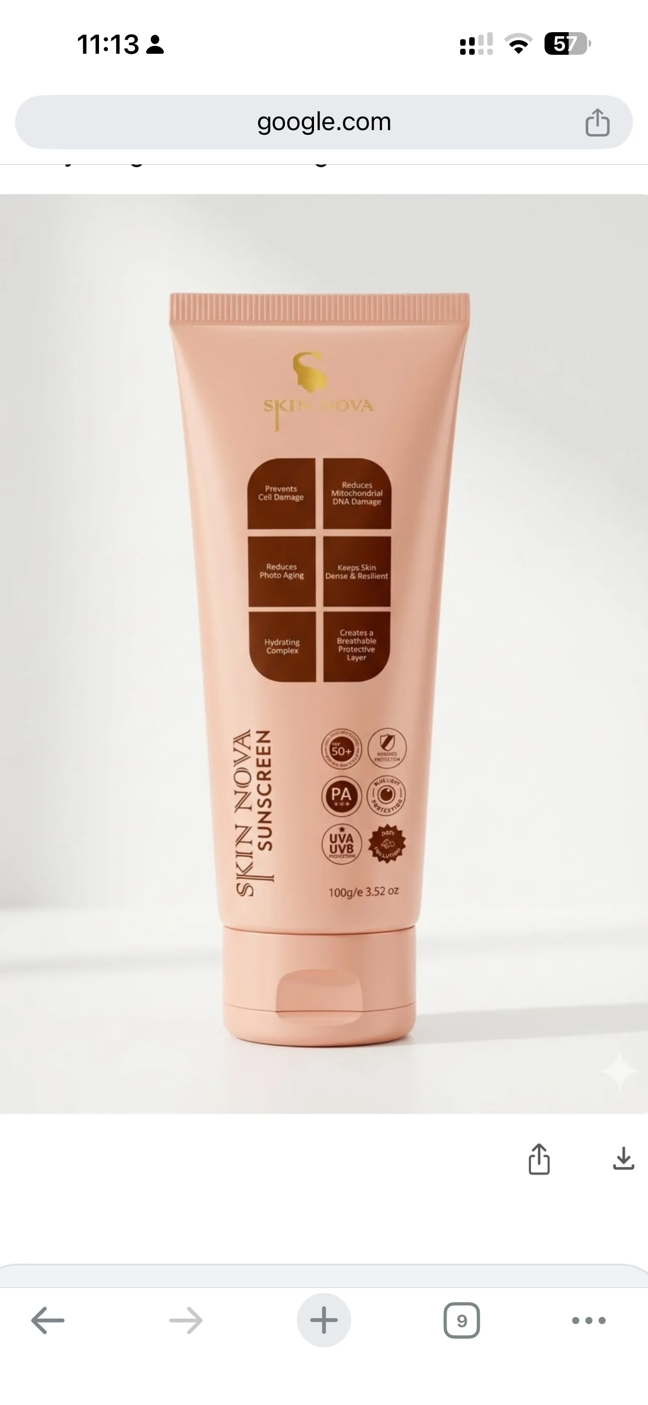Sunscreen nano gel (Skin nova ) - image 2