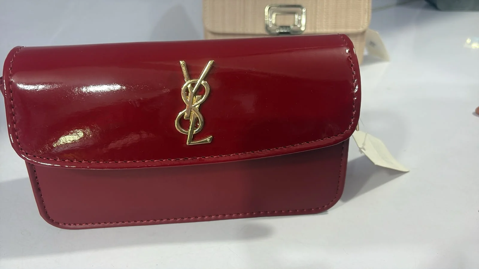 Luxury Red YSL Style Crossbody / Sling Bag (or Luxury Red YSL Logo Mini Handbag) - image 2