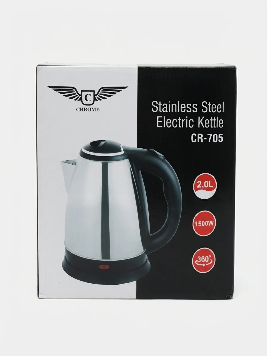 CHROME CR-705 Stainless Steel Electric Kettle - image 4