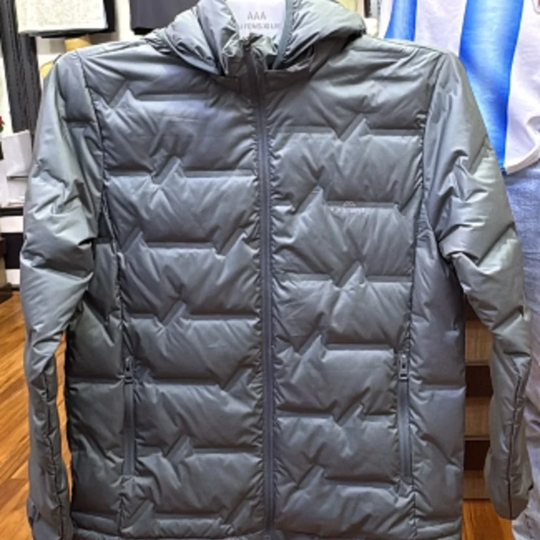 Men's Hooded Chevron-Baffle Down Jacket - image 2