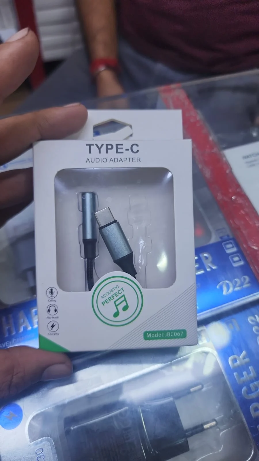 Universal Type-C to 3.5mm Aux Audio Adapter Cable (Model: JBC067) - image 2