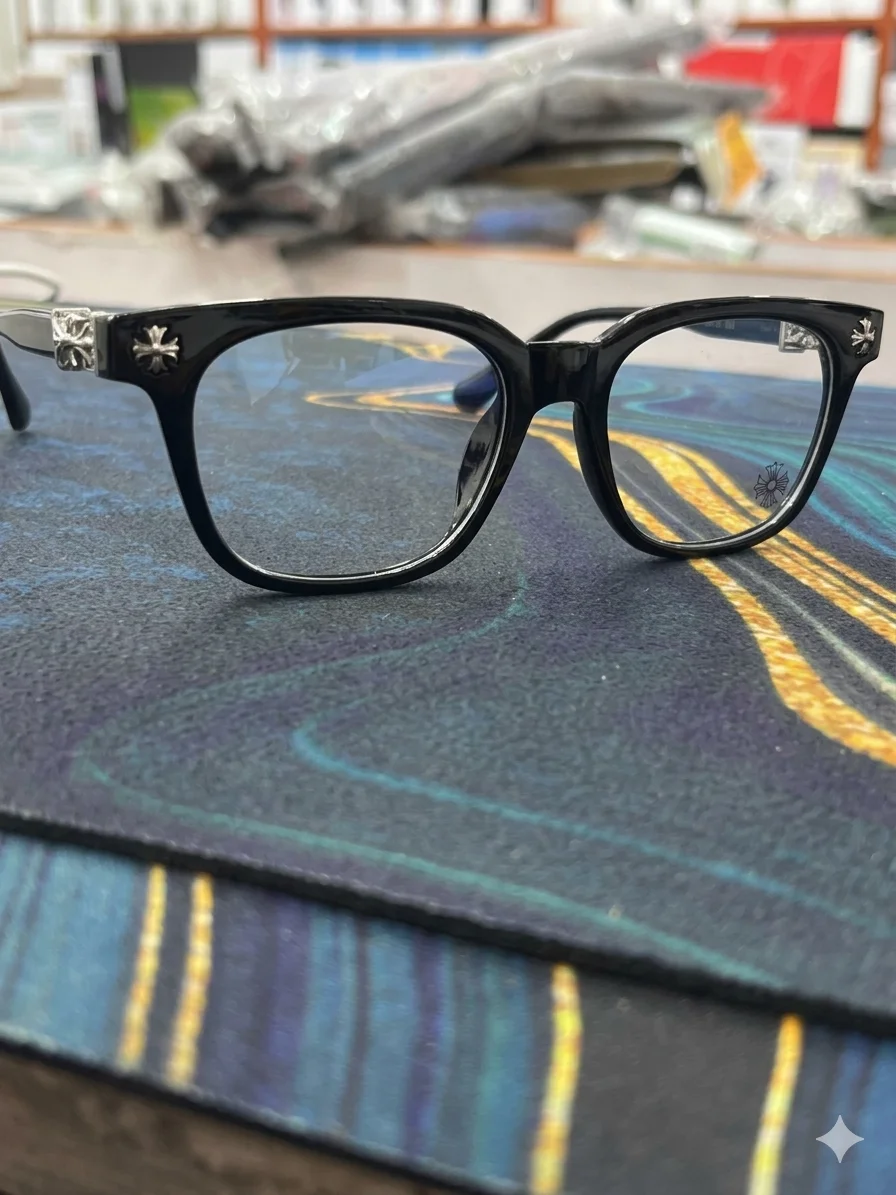 Luxury Gothic Full-Rim Acetate Glasses - image 2