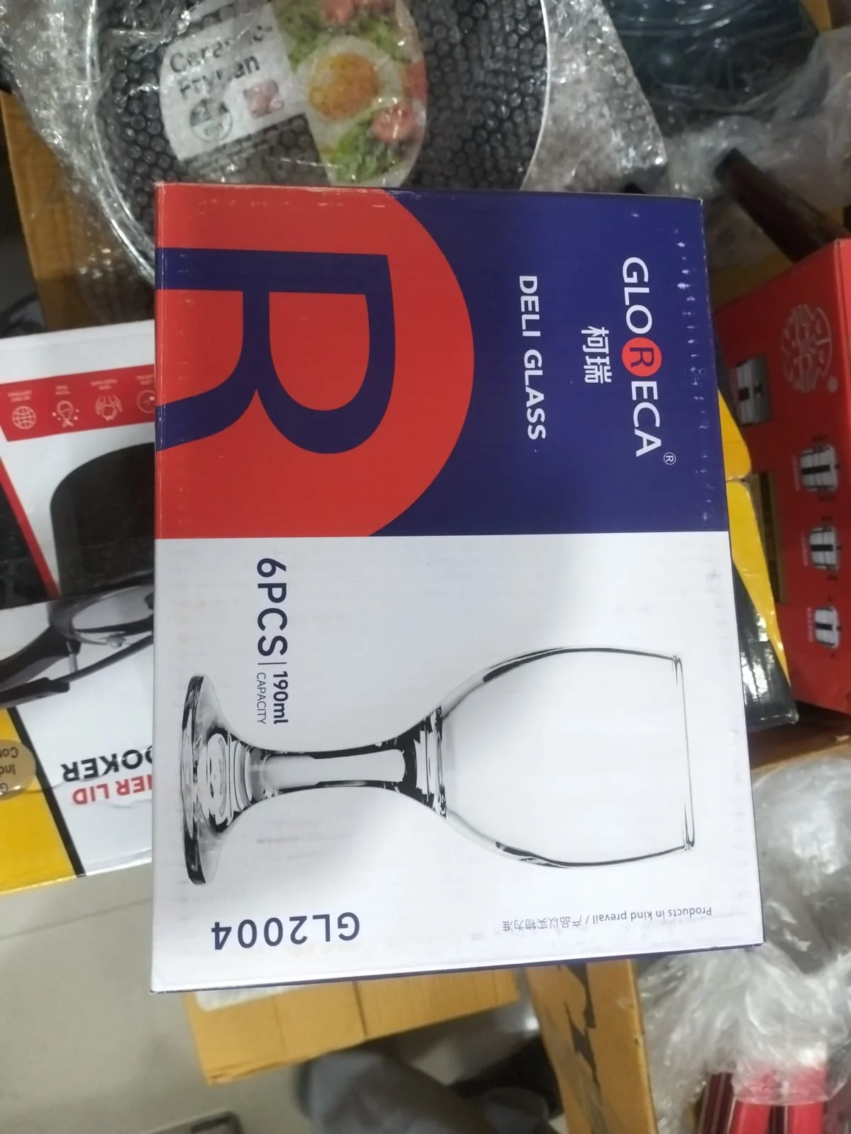 Gloreca Deli Glass Goblet Set - GL2004 (6 PCS, 190ml) - image 3