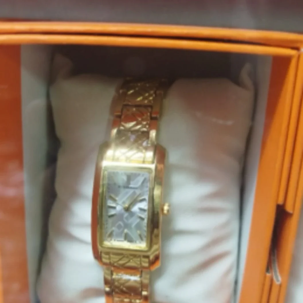 Burberry Gold-Tone Rectangular Women's Watch - image 2