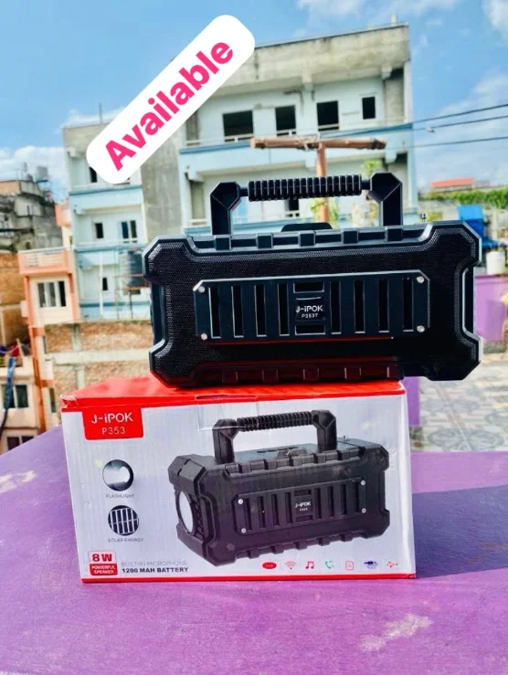 J-iPOK P353 Portable Wireless Bluetooth Speaker with Solar Energy, Flashlight & 1200mAh Battery - image 2