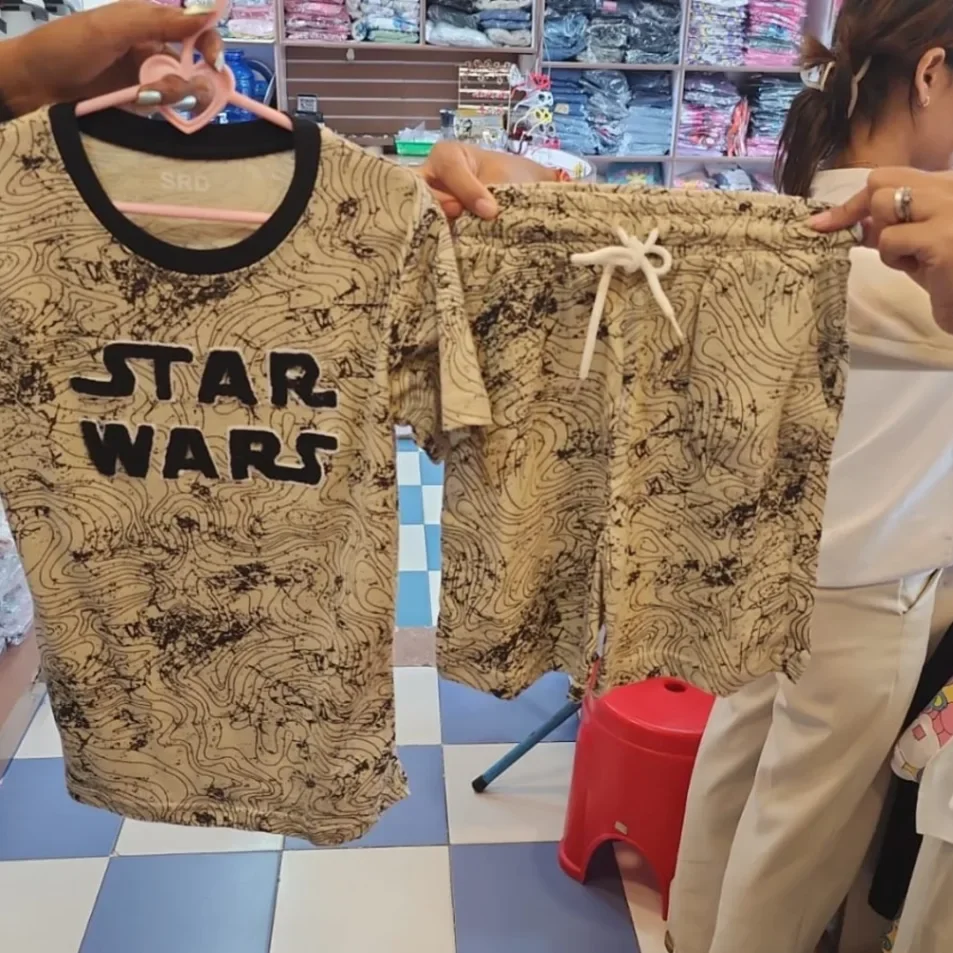 Boys Star Wars Map Graphic Tee & Drawstring Shorts Set - image 2
