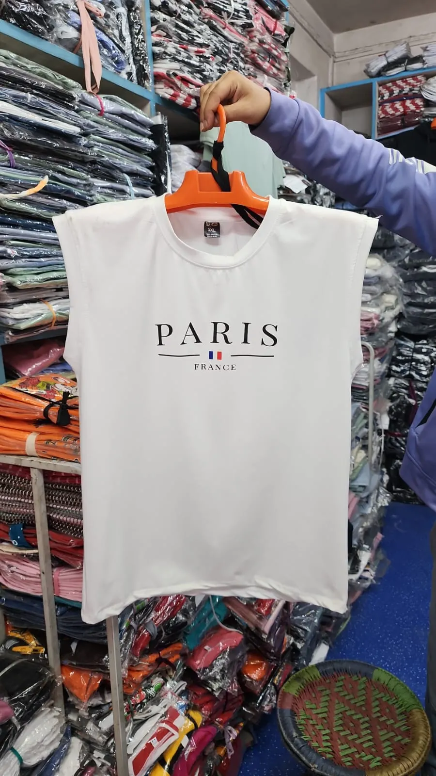 GuGi Men's Paris France Graphic Sleeveless Muscle Tee - White - image 2