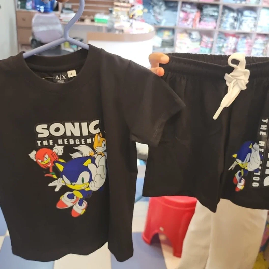 Boys' Sonic the Hedgehog Graphic T-Shirt and Shorts 2-Piece Outfit Set - image 2