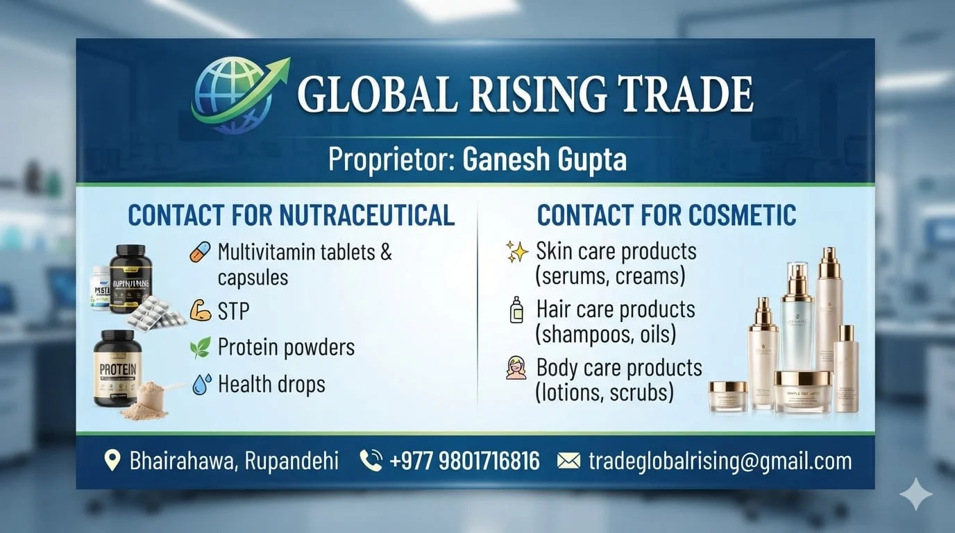 nutraceutical and cosmatic  banner