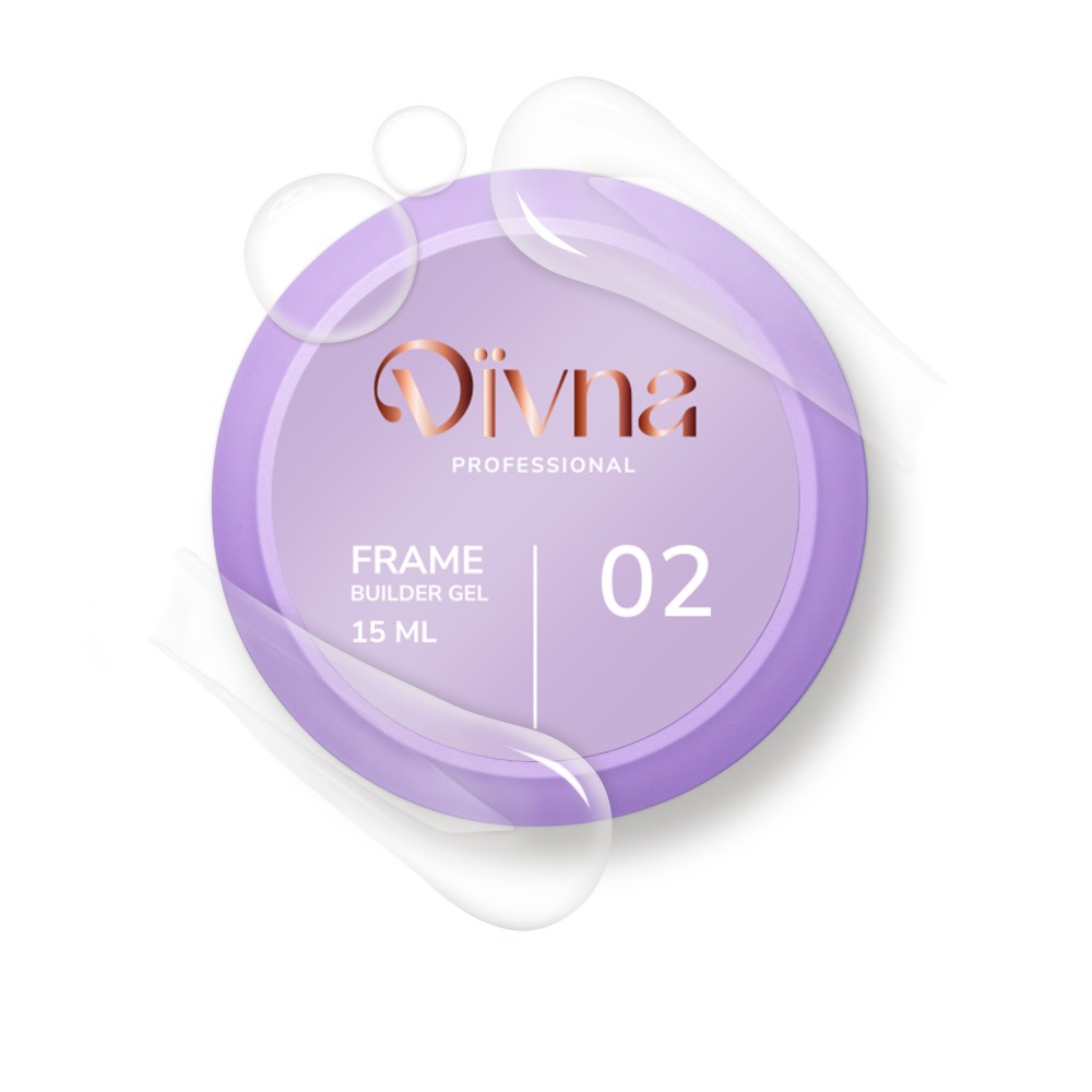DIVNA Frame Builder Gel 02 50 ml żel budujący przezroczysty