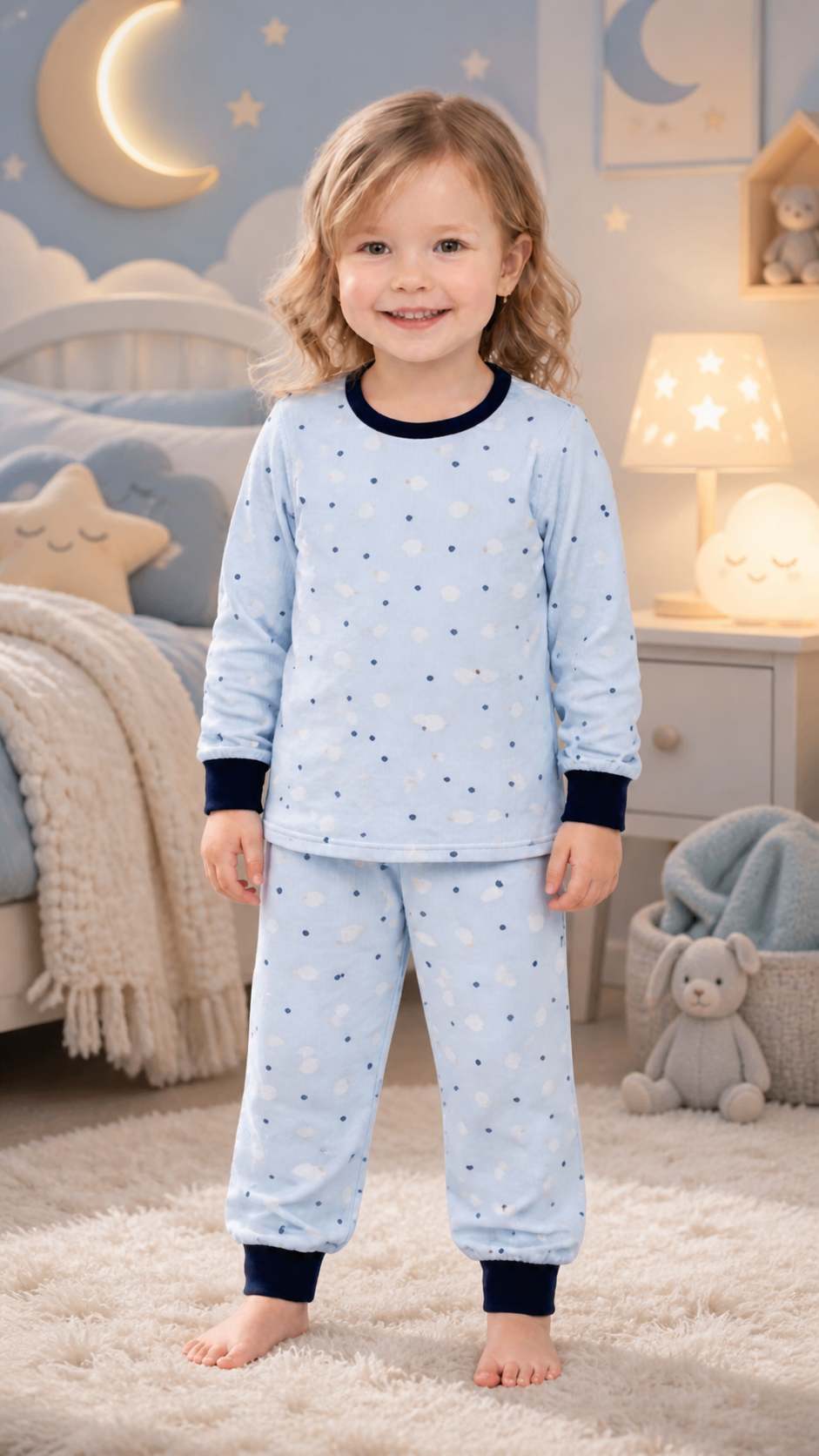 Pijama infantil Pijama Ovelhinha Azul da Pijamas Luneé