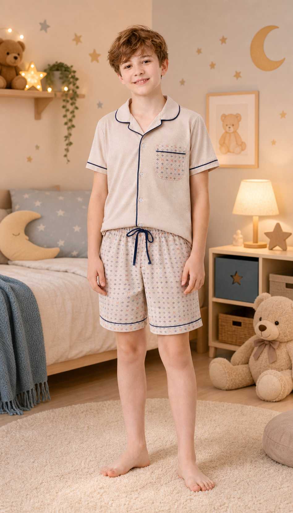 Pijama infantil Pijama Americano Marrom da Pijamas Luneé