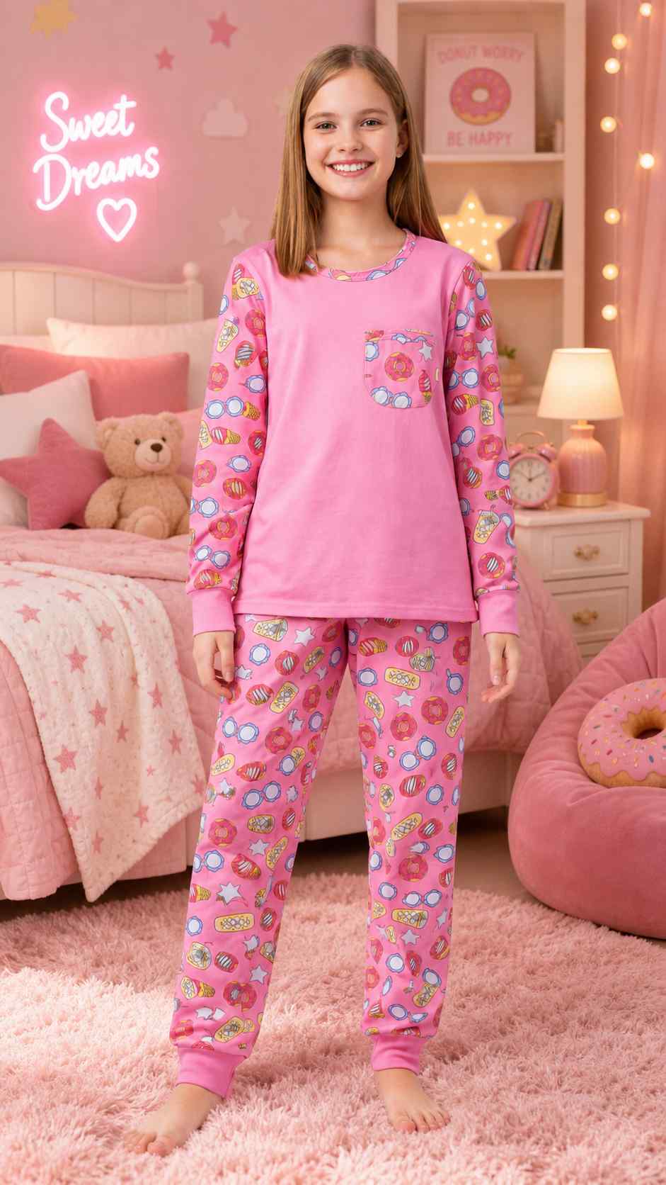 Pijama infantil Pijama Donuts da Pijamas Luneé