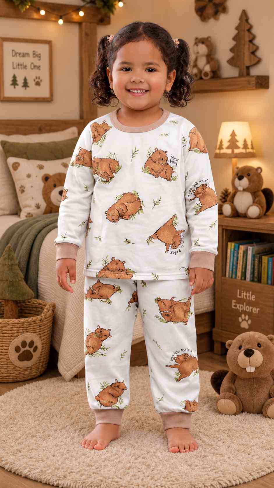 Pijama infantil Pijama Capivara no Mato da Pijamas Luneé
