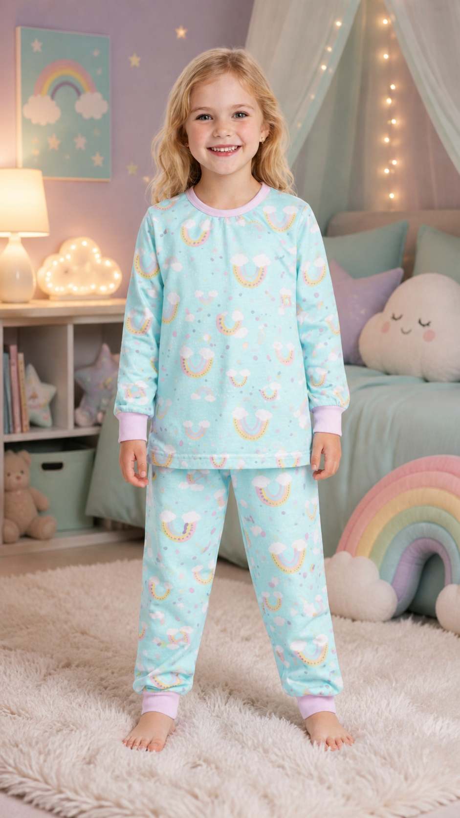 Pijama infantil Pijama Arco Íris da Pijamas Luneé