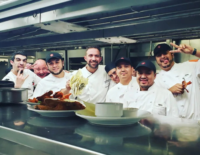 chef Kapernaros team work card pic