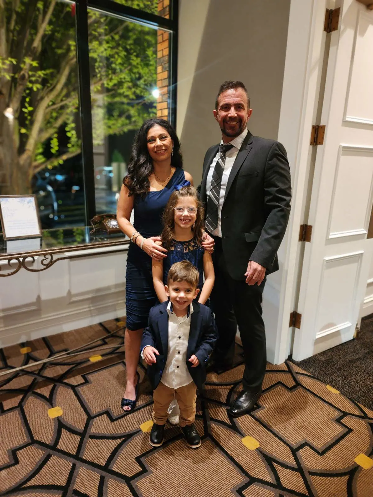 Chef Kapernaros family card picture