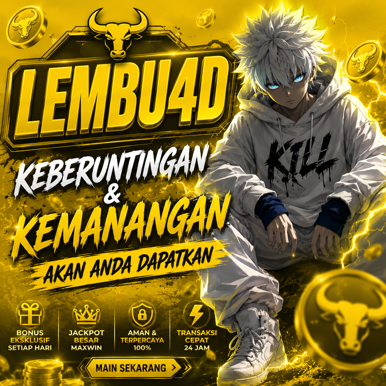 LEMBU4D : Agen Slot Thailand Profesional Bonus New Member Melimpah