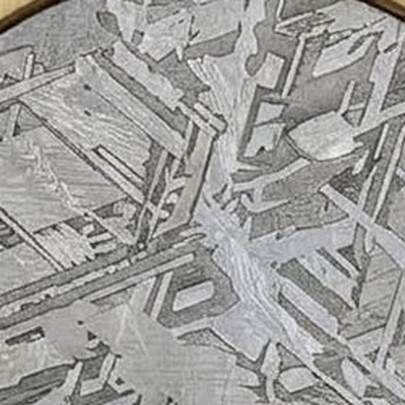 Muonionalusta Widmanst&auml;tten pattern, macro