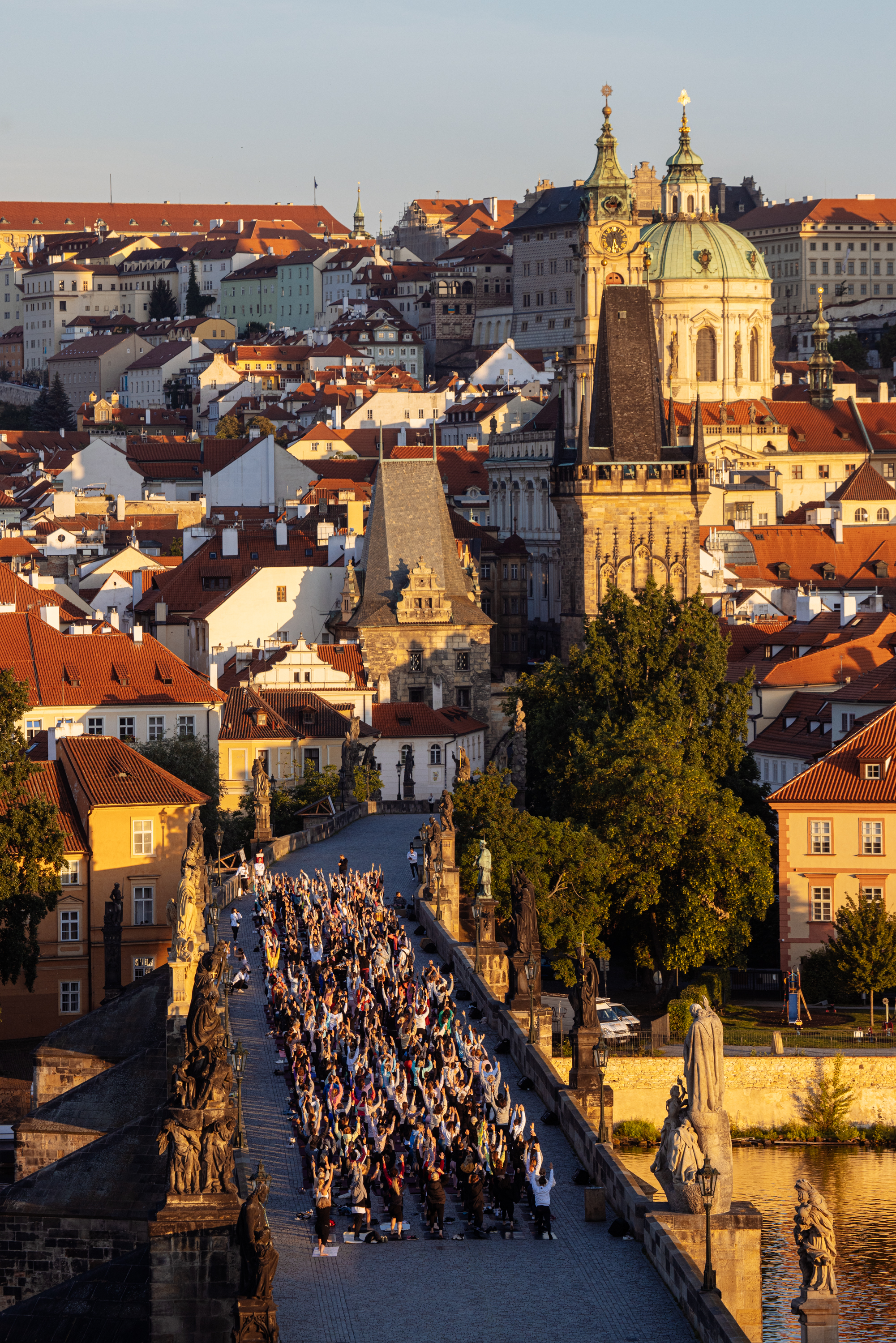 YOGA ON THE CHARLES BRIDGE