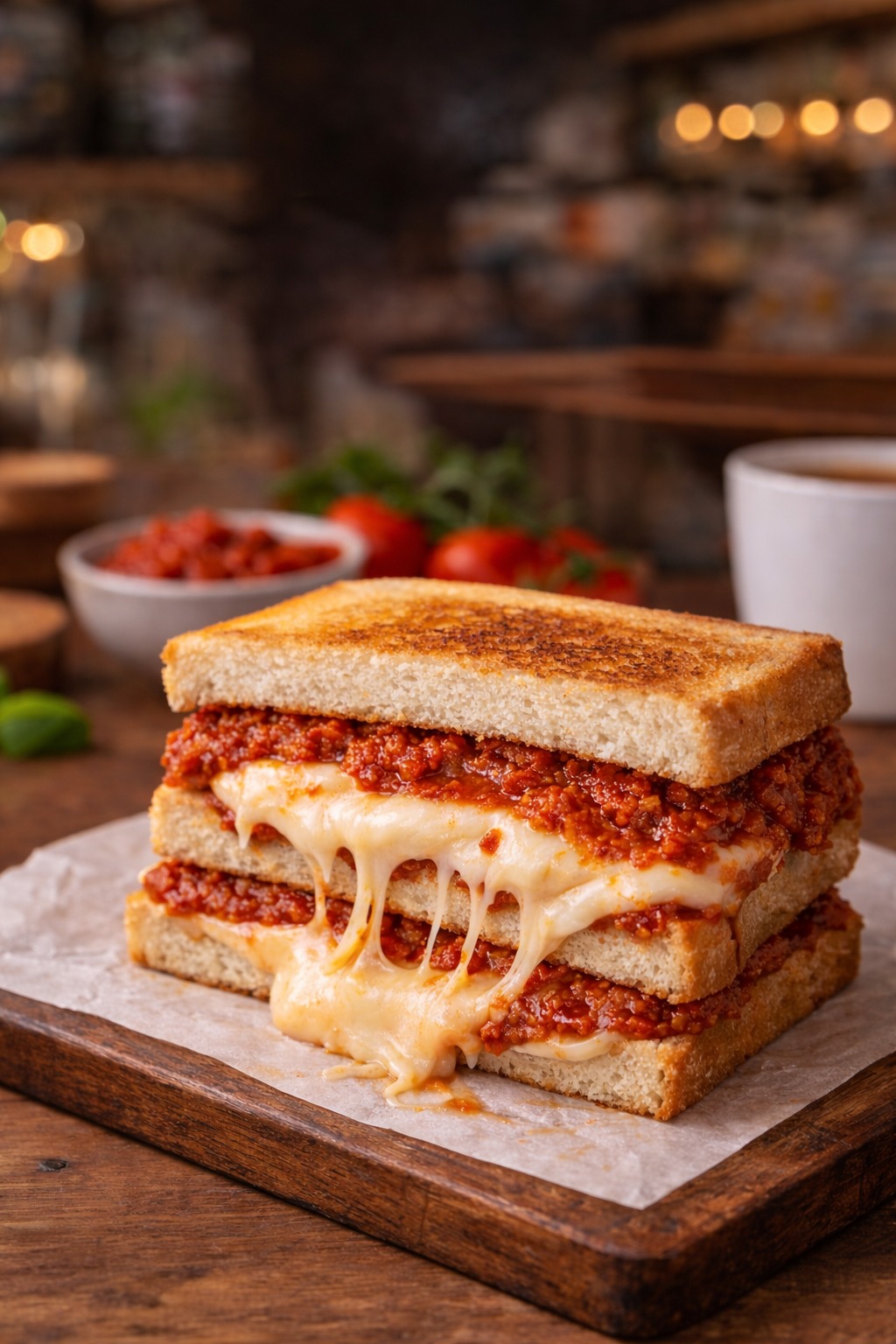 Aloo Spinach Cheese Sandwich