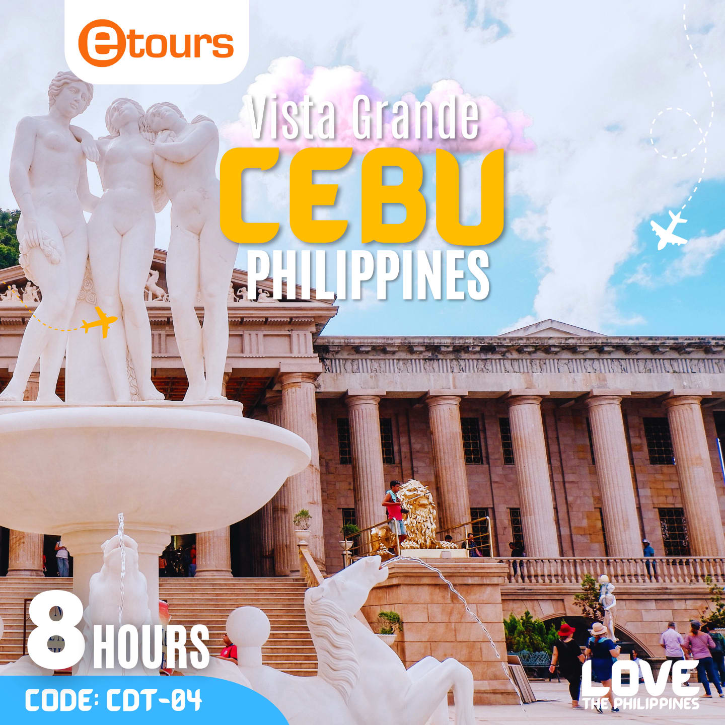 Cebu Vista Grande A majestic view of the Temple of Leah, a stunning architectural masterpiece inspired by Roman mythology.