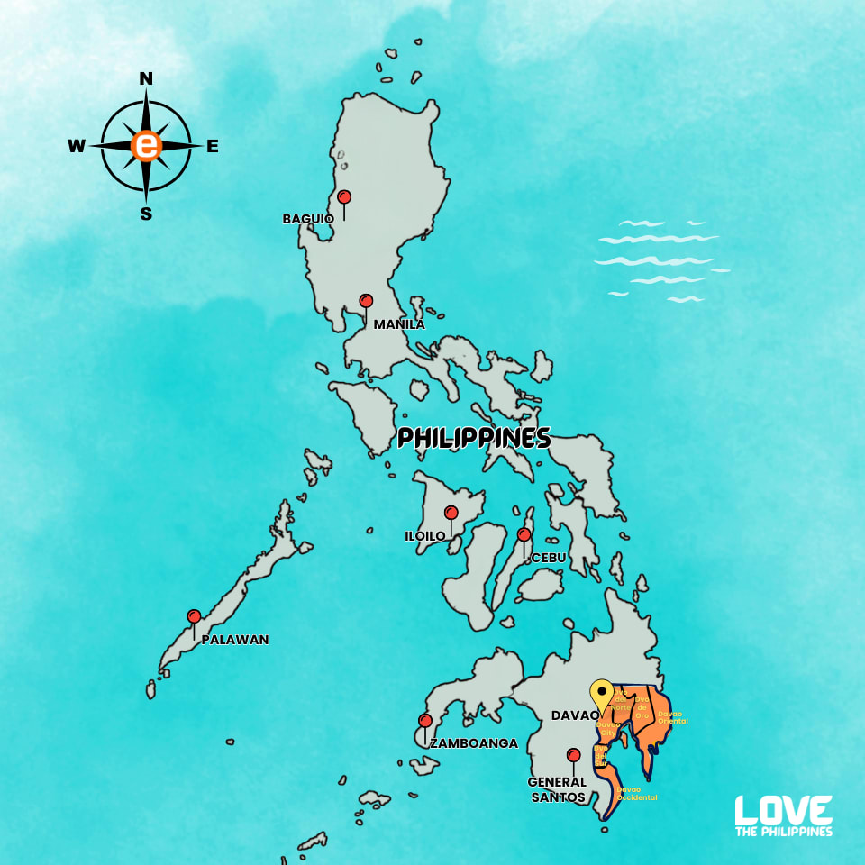 davao in philippines map