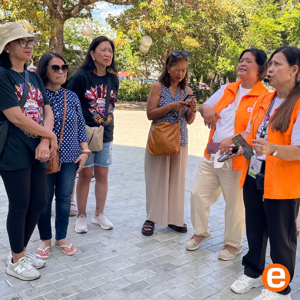 Etours guests with tourist guide at iloilo tour