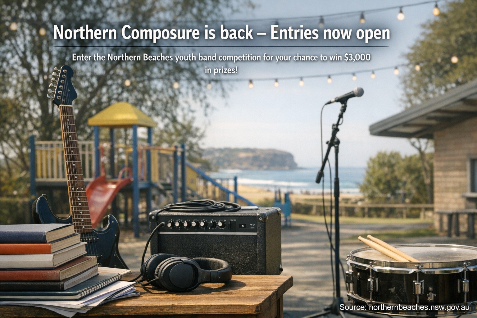 Northern Composure entries open until 31 May ahead of all-ages band heats in July and Dee Why final on 1 August