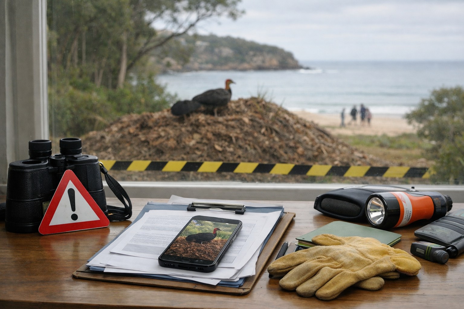 Bush turkey nest-building season returns across Manly and Shelly Beach hotspots
