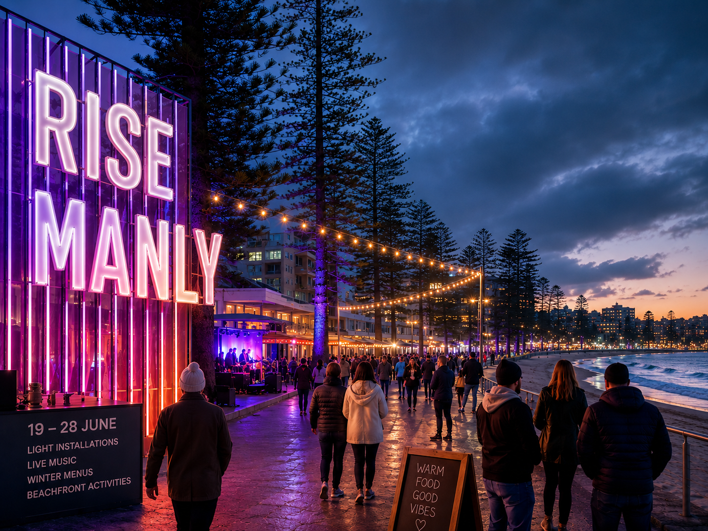 Rise Manly is back in June, but the real test is whether winter trade lasts beyond the lights